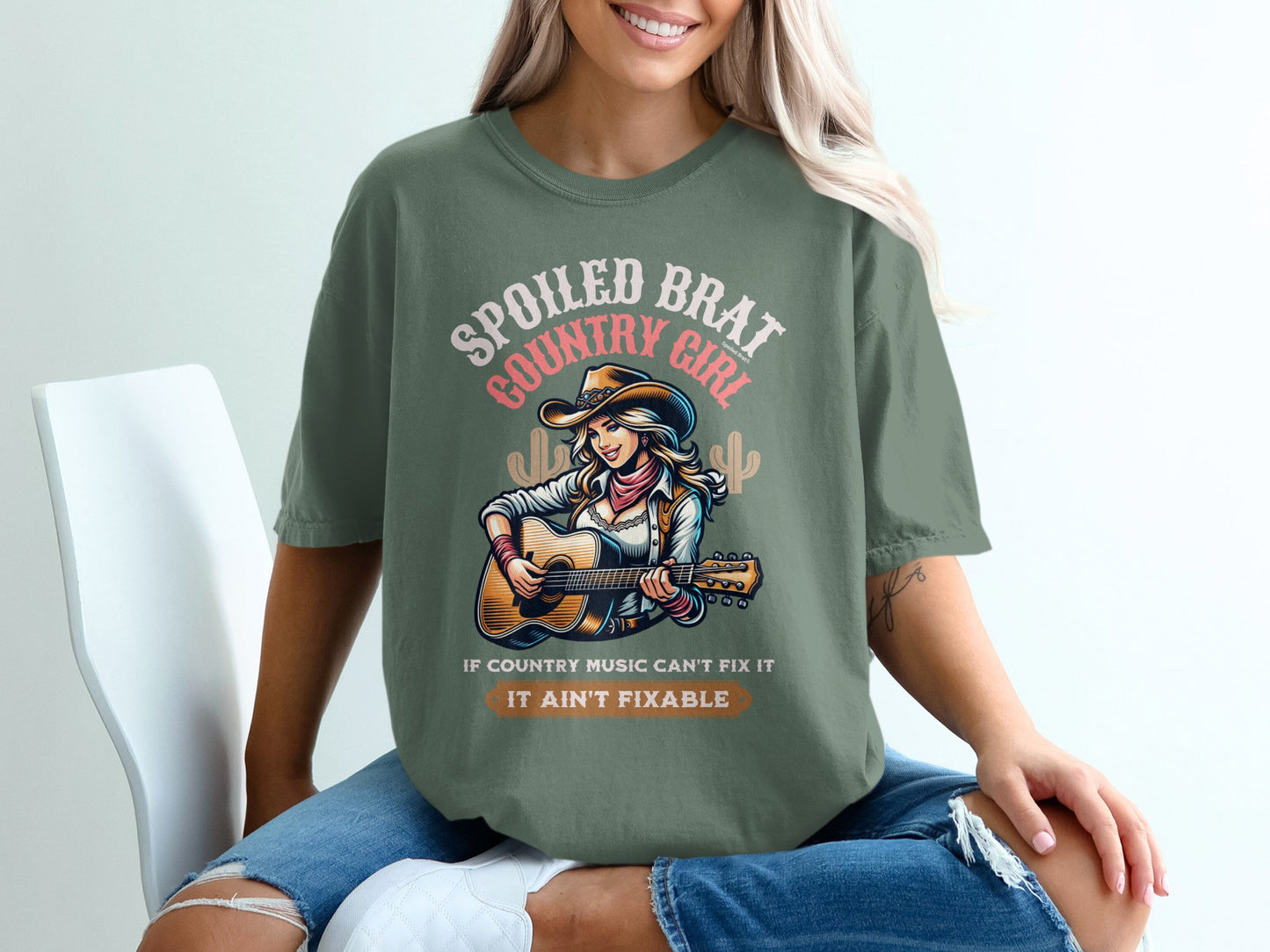 Spoiled Brat Country Girl If Country Music Can't Fix It Shirt
