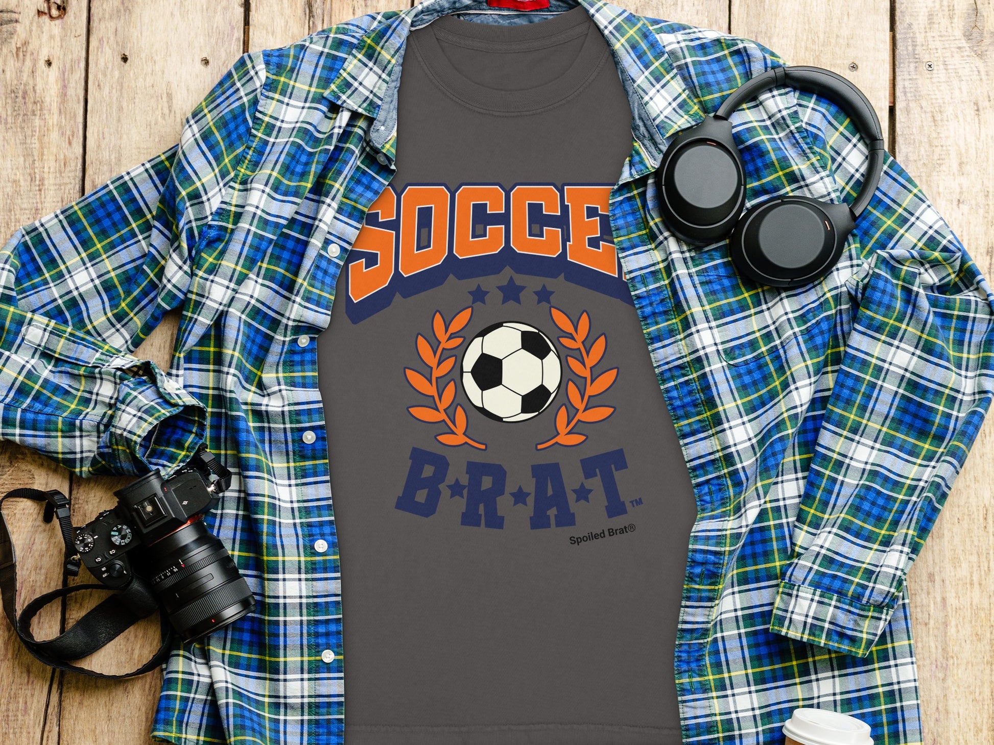 Spoiled Brat Soccer Themed T-shirt with Graphic Design