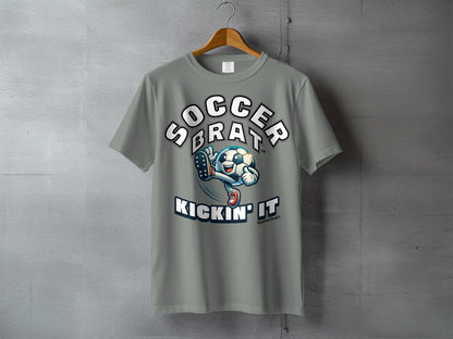 Soccer Brat Kickin' It Casual Tee Shirt