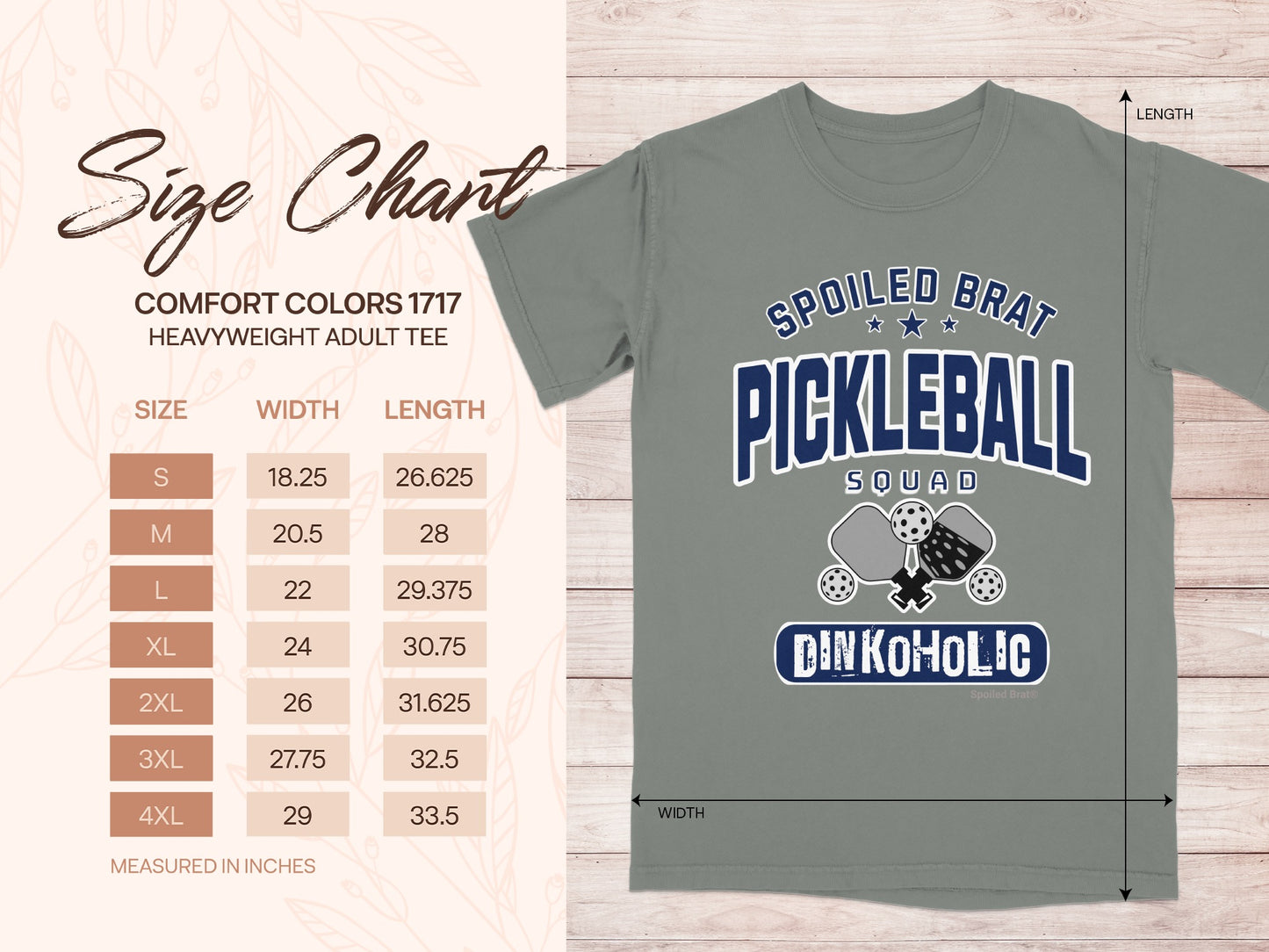 Spoiled Brat Pickleball Squad Dinkoholic Adult Tee