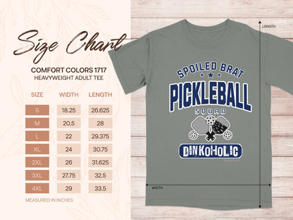 Spoiled Brat Pickleball Squad Dinkoholic Adult Tee