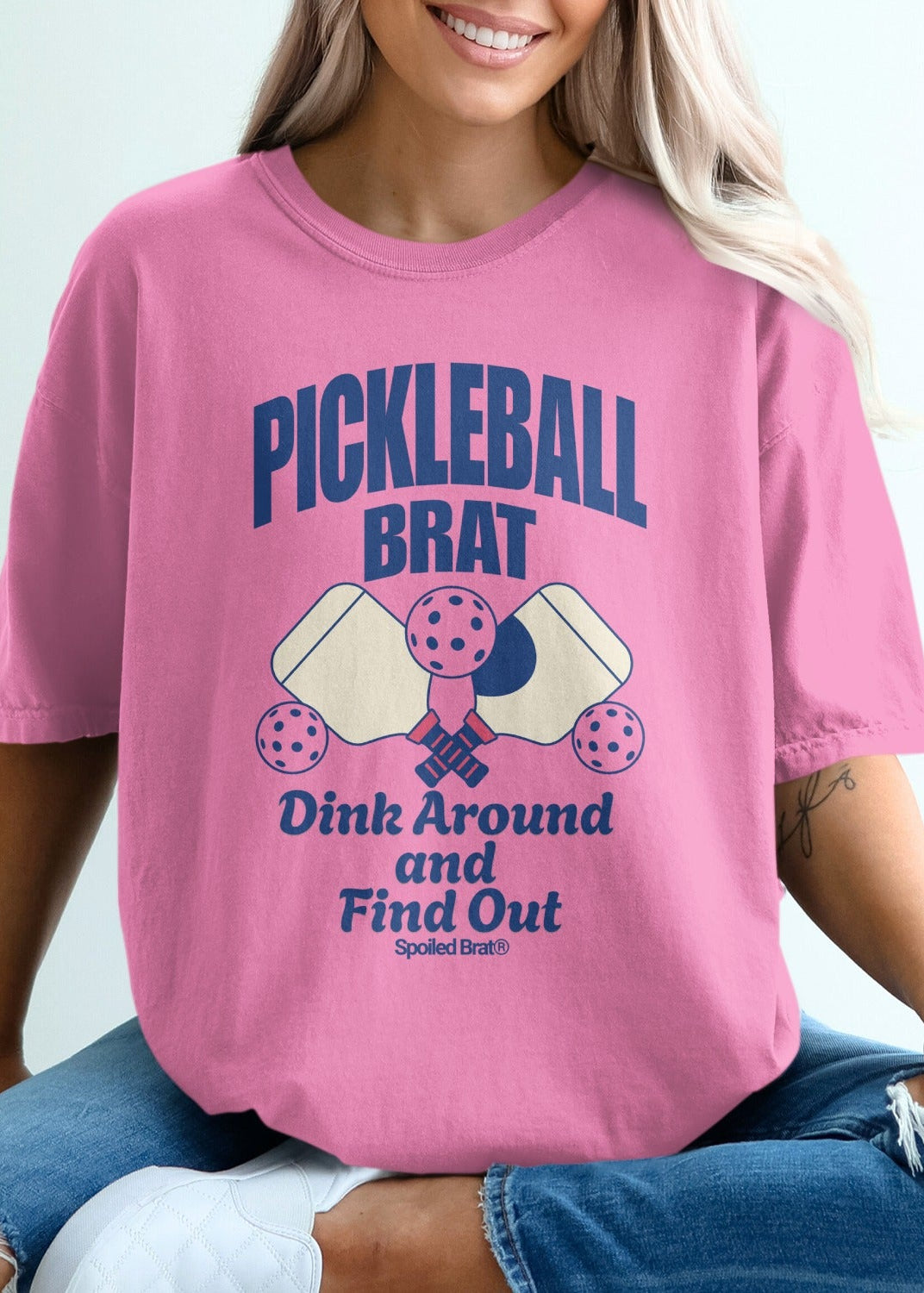 Pickleball Brat Dink Around and Find Out T-Shirt