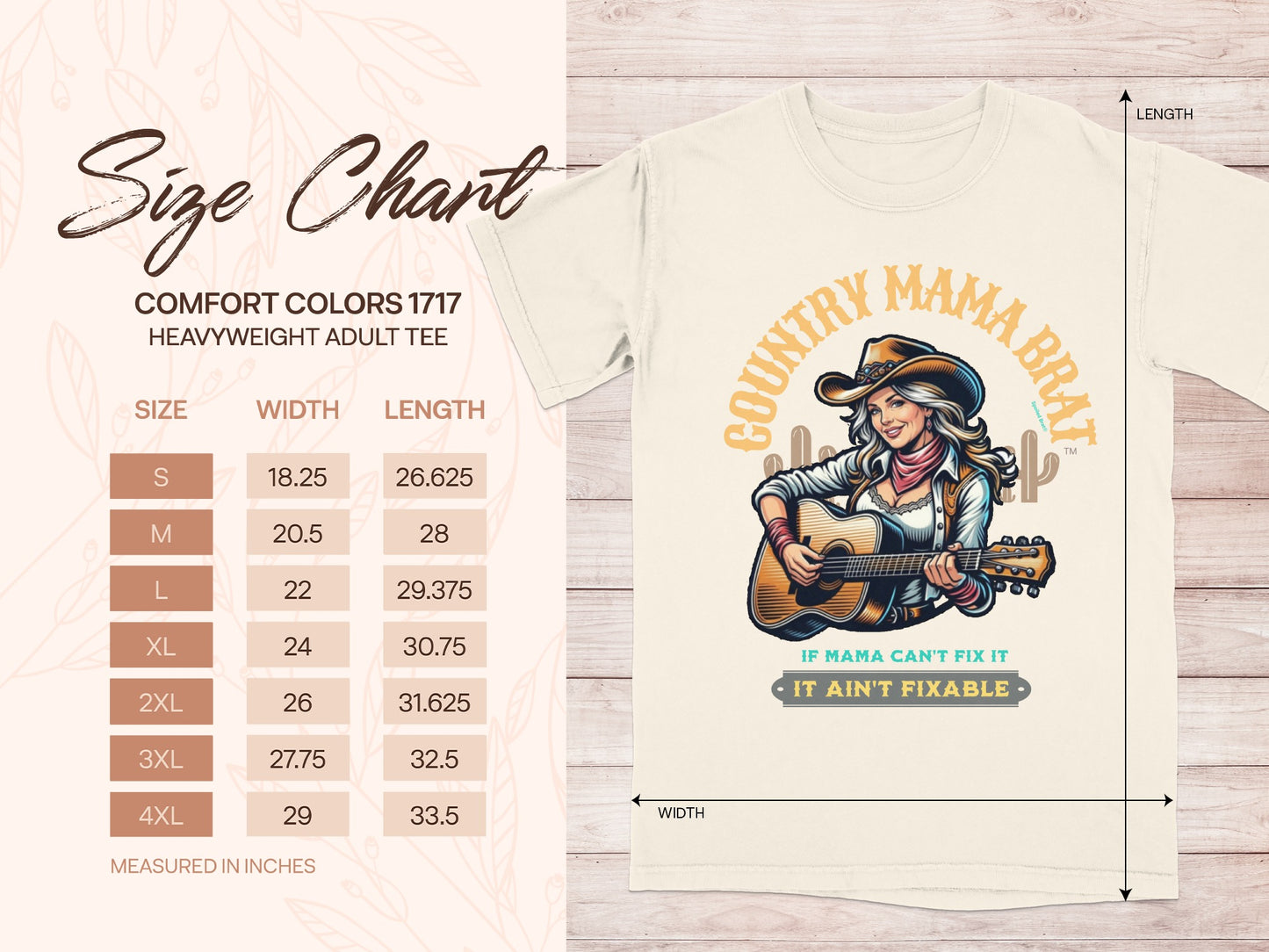 Country Mama Brat If Mama Can't Fix It T-shirt
