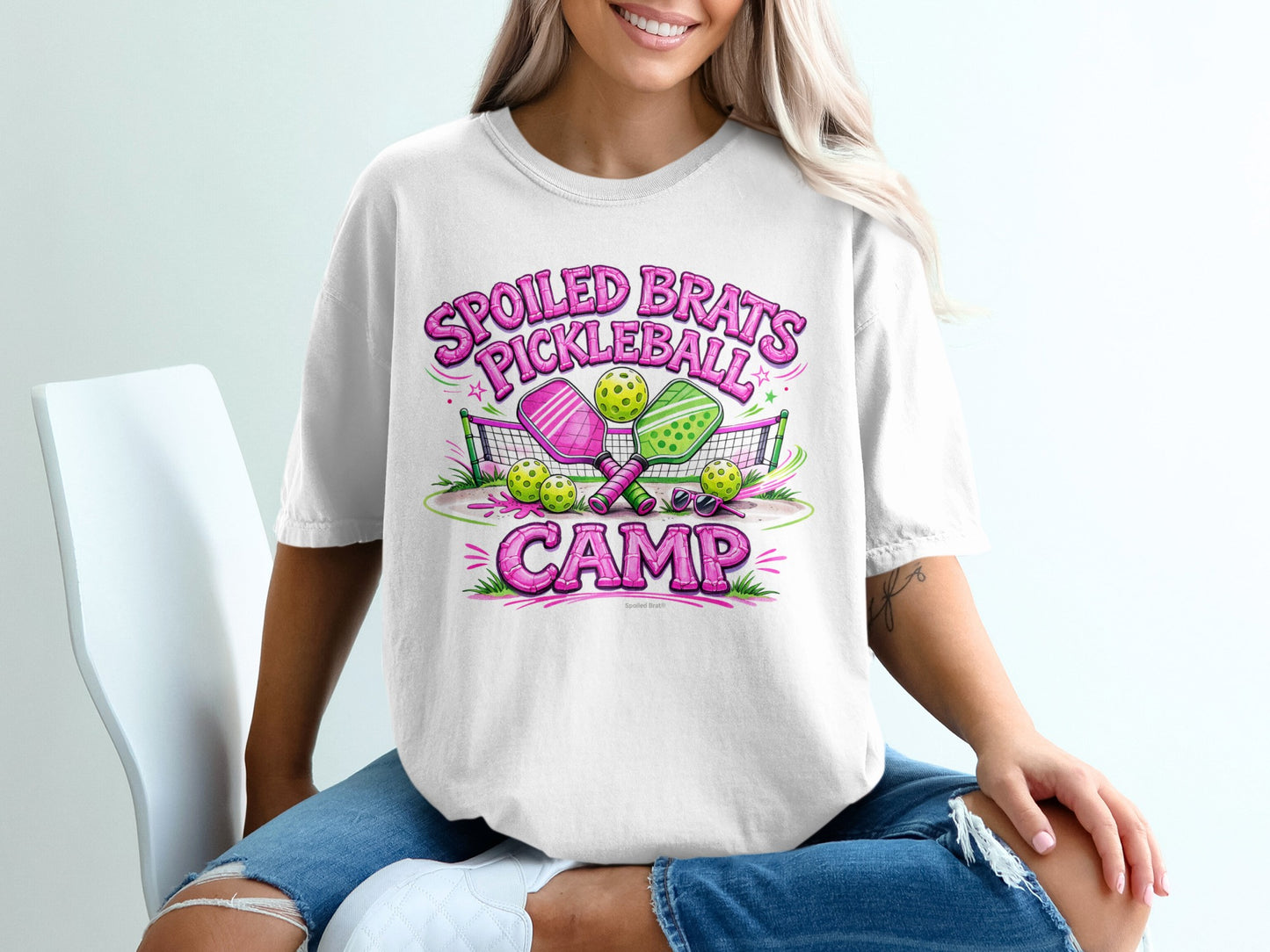 Spoiled Brats Pickleball Camp Graphic Tee Shirt