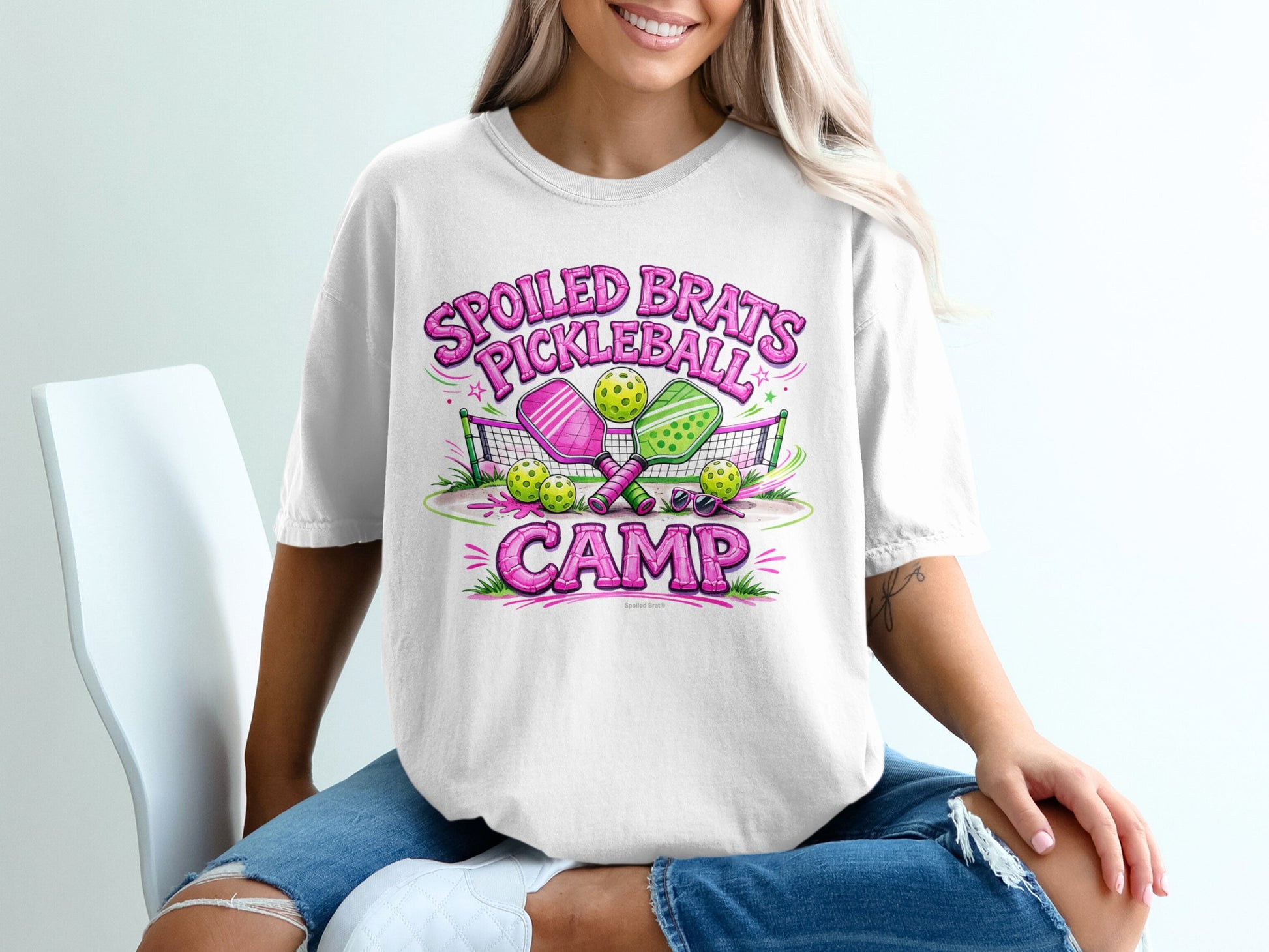 Spoiled Brats Pickleball Camp Graphic Tee Shirt