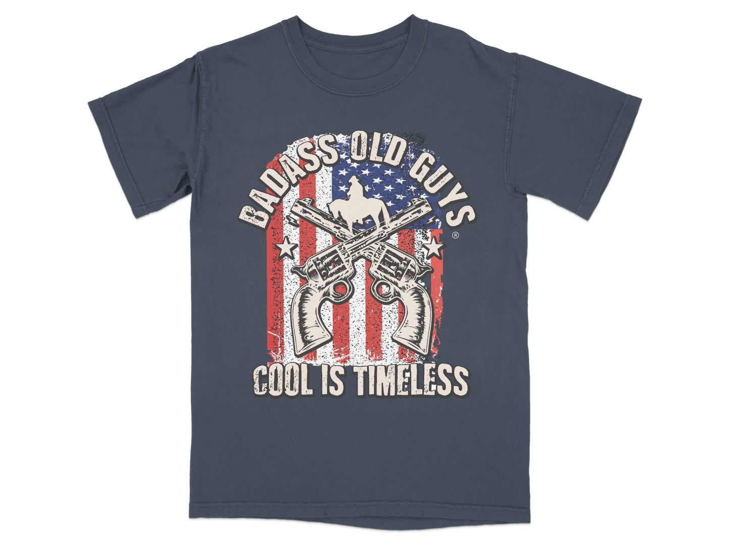 Badass Old Guys Cool Is Timeless American Flag Guns product type