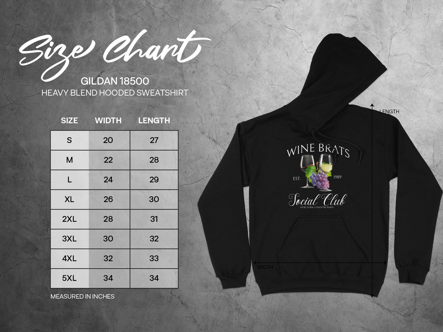 Wine Brats Social Club Gildan 18500 Sweatshirt