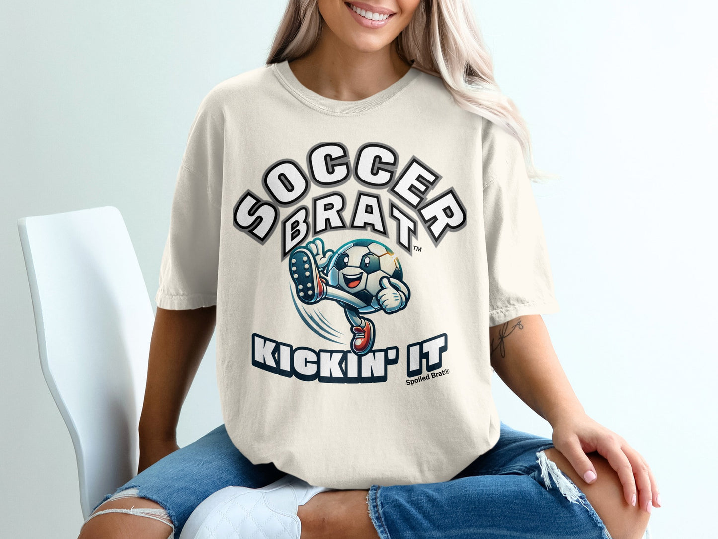 Soccer Brat Kickin' It Spoiled Brat T-Shirt
