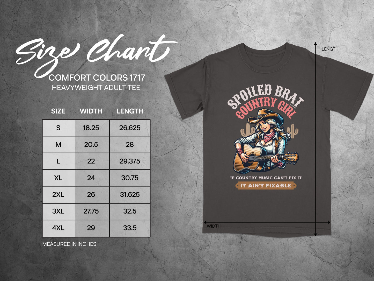 Spoiled Brat Country Girl If Country Music Can't Fix It Tee
