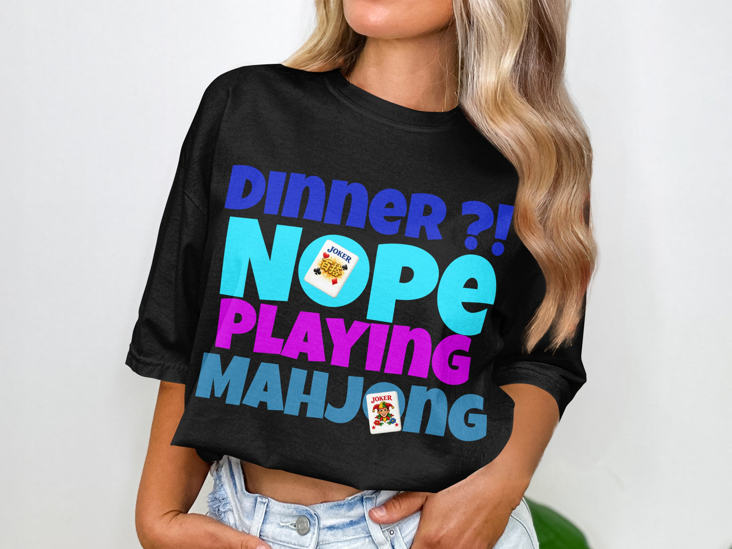 Dinner Nope Playing Mahjong Joker Card Fun product type