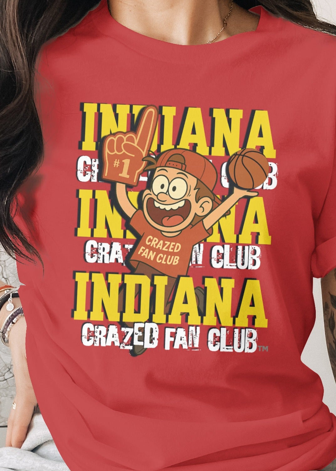 Indiana Crazed Fan Club Red T-shirt product type