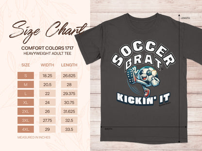 Soccer Brat Kickin' It Spoiled Brat Adult Tee