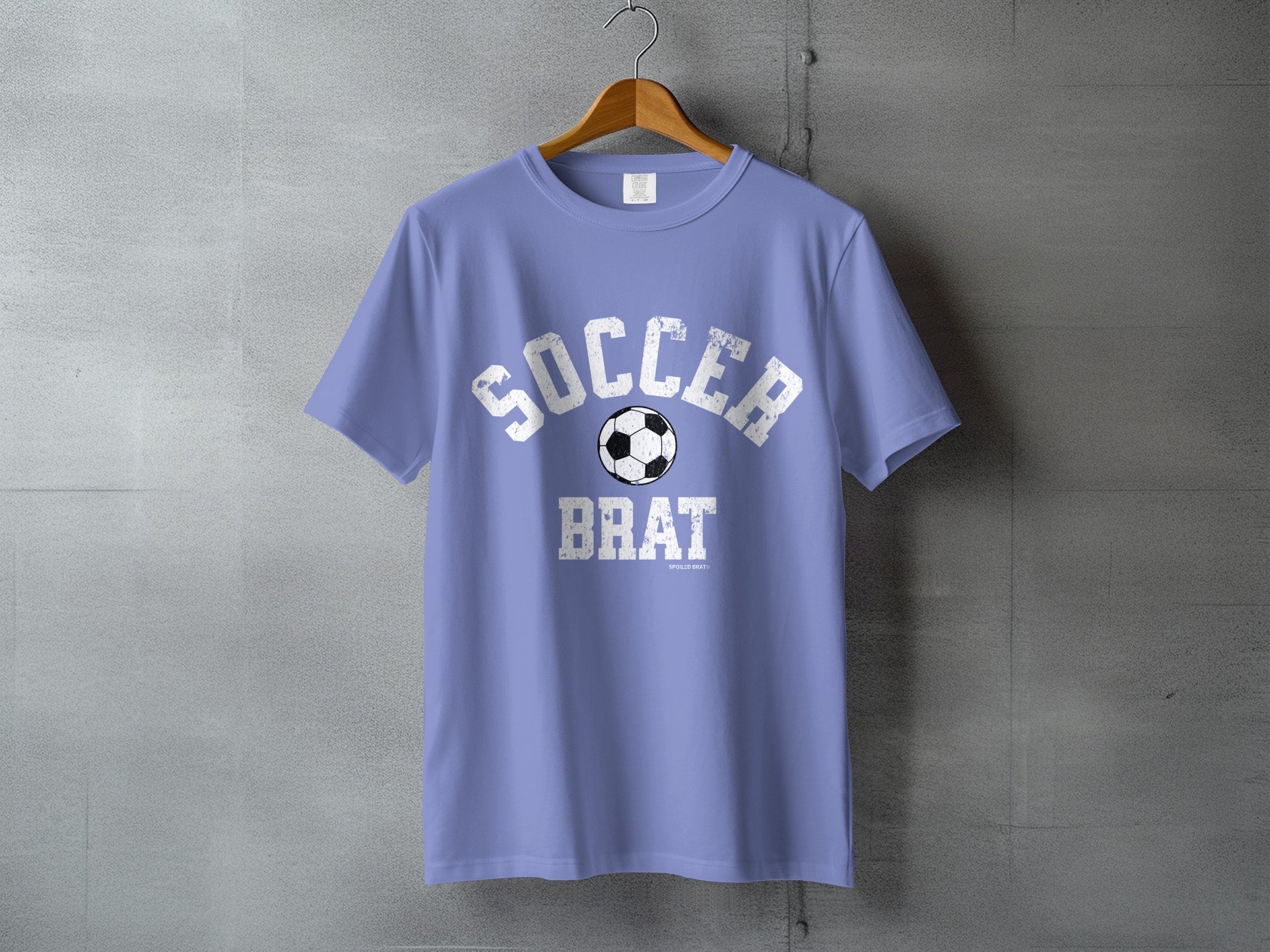 Soccer Brat Graphic Tee with Soccer Ball Print