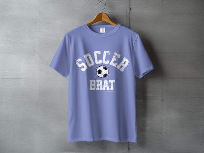 Soccer Brat Graphic Tee with Soccer Ball Print