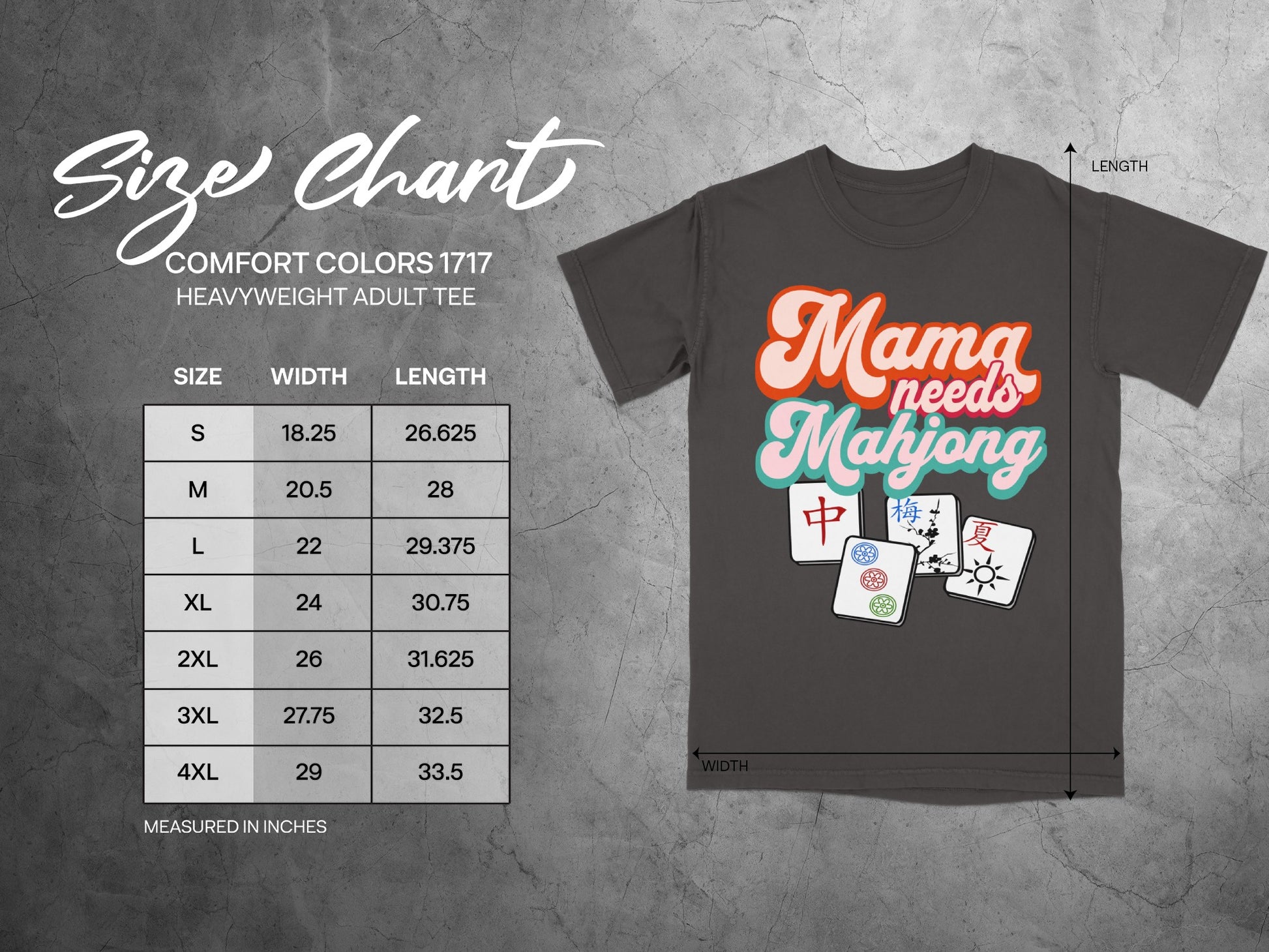 Mama Needs Mahjong Heavyweight Adult Tee