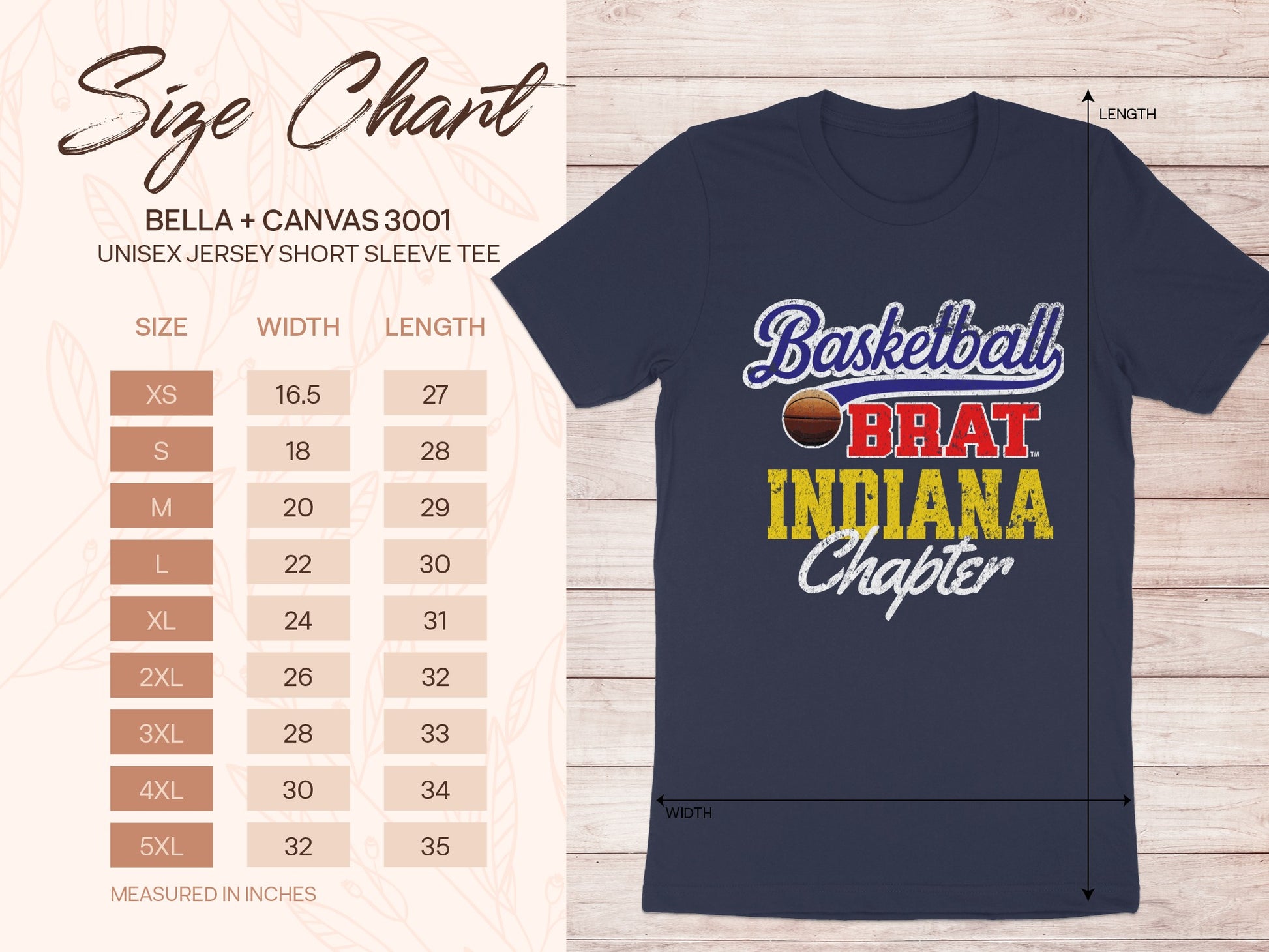 Basketball Brat Indiana Chapter Short Sleeve Tee product