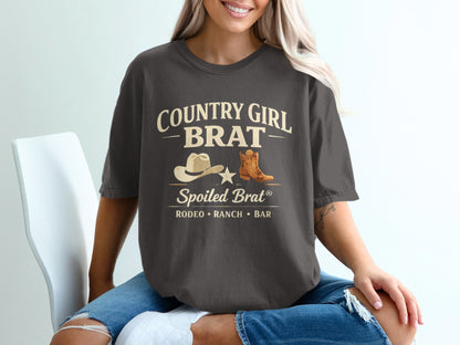 Country Girl Brat Spoiled Brat Rodeo Ranch Bar Shirt