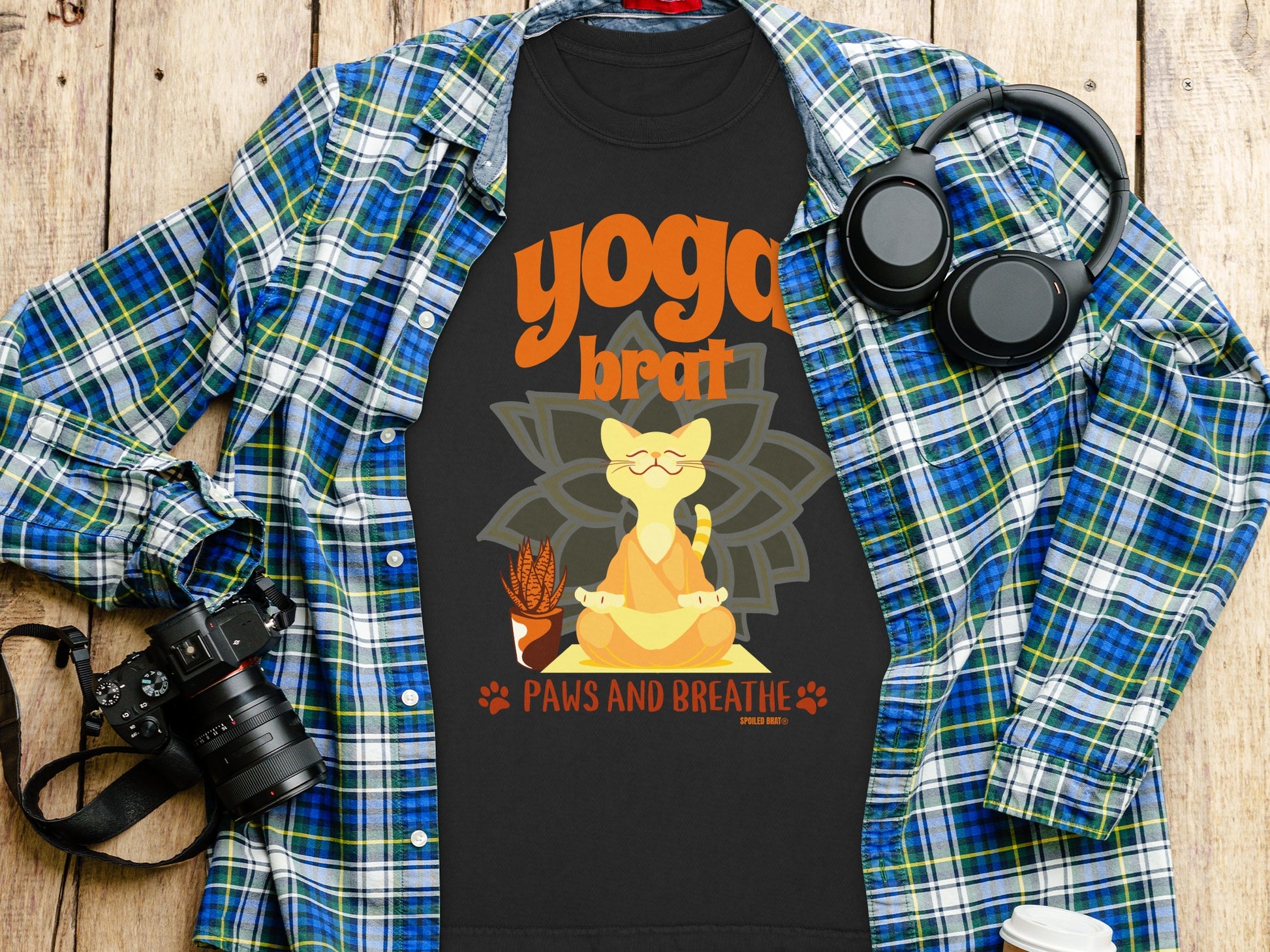 Yoga Brat Paws and Breathe Relaxation Tee product