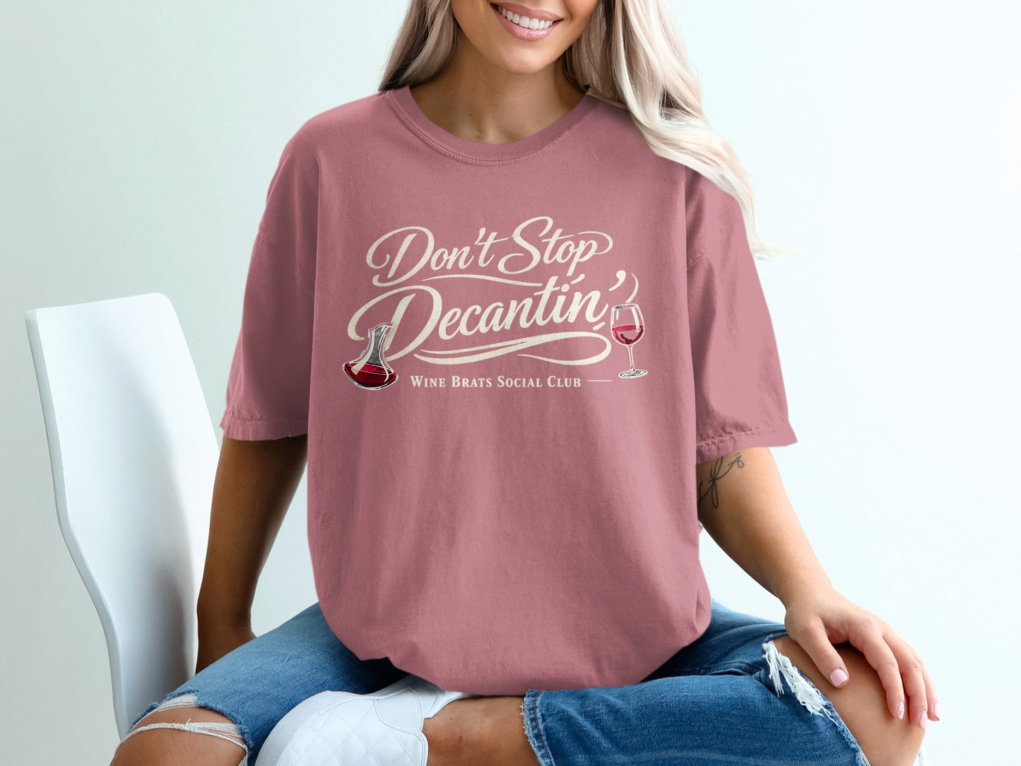 Don't Stop Decantin' Wine Brats Social Club product type
Don't Stop Decantin
Wine Brats Social Club
Wine Lover
Wine Enthusiast
Decanter Design
Wine Glass Graphic
Beverage Theme
Drink Fun
Wine Party
Social Club
Grapes Vintage
Winery Style
Sommelier Inspired
Red Wine Design
Alcohol Theme
Drink Culture
Leisure Style
Relaxation Vibe
Funny Wine
Unique Design