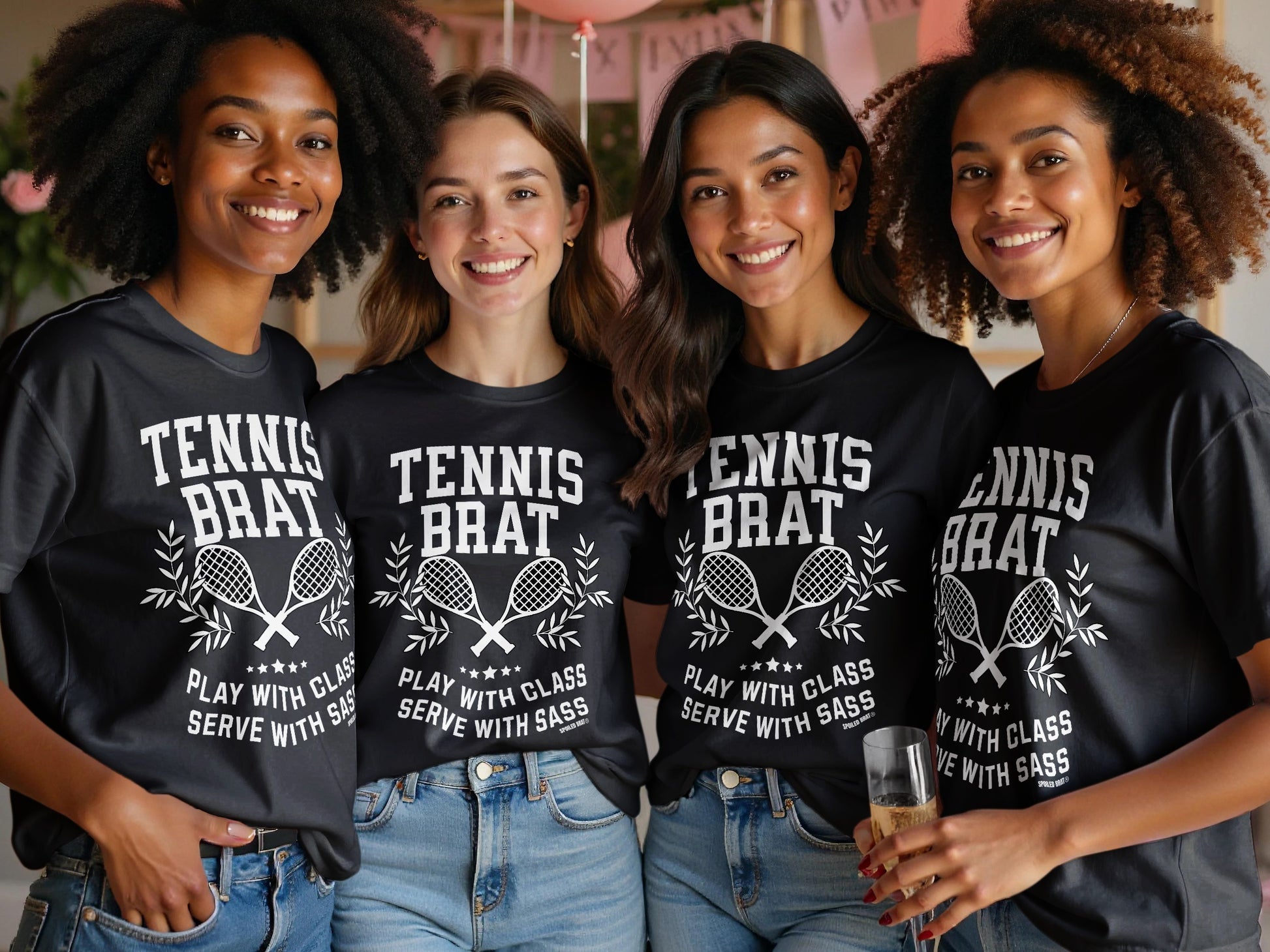 Tennis Brat Play with Class Serve with Sass Shirt product type