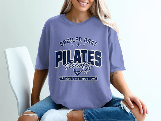 Spoiled Brat Pilates Society Happy Hour T-Shirt product type
