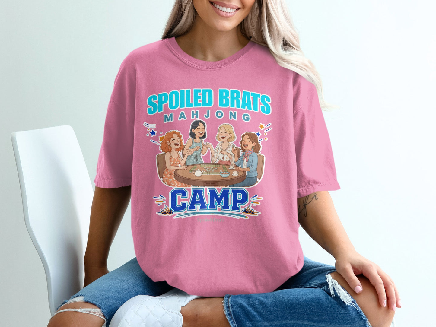 SPOILED BRATS MAHJONG CAMP women mahjong graphic product type