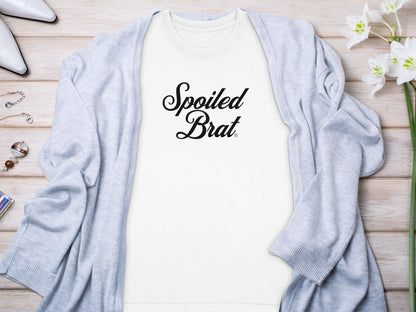 Spoiled Brat Graphic Print Casual Pullover Sweater product