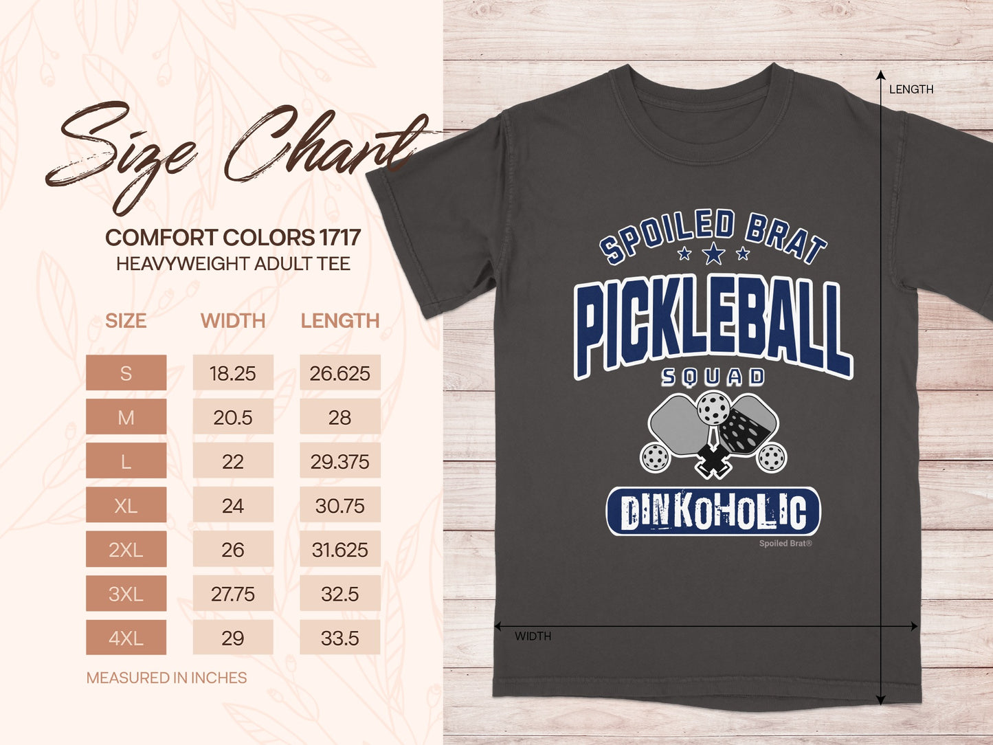 Spoiled Brat Pickleball Squad Dinkoholic Adult Tee