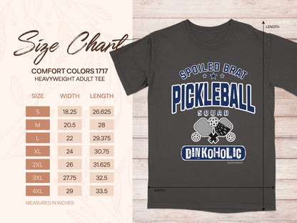 Spoiled Brat Pickleball Squad Dinkoholic Adult Tee