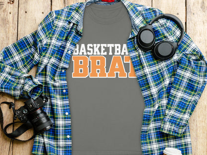 Basketball Brat Printed Casual Grey T-Shirt product type