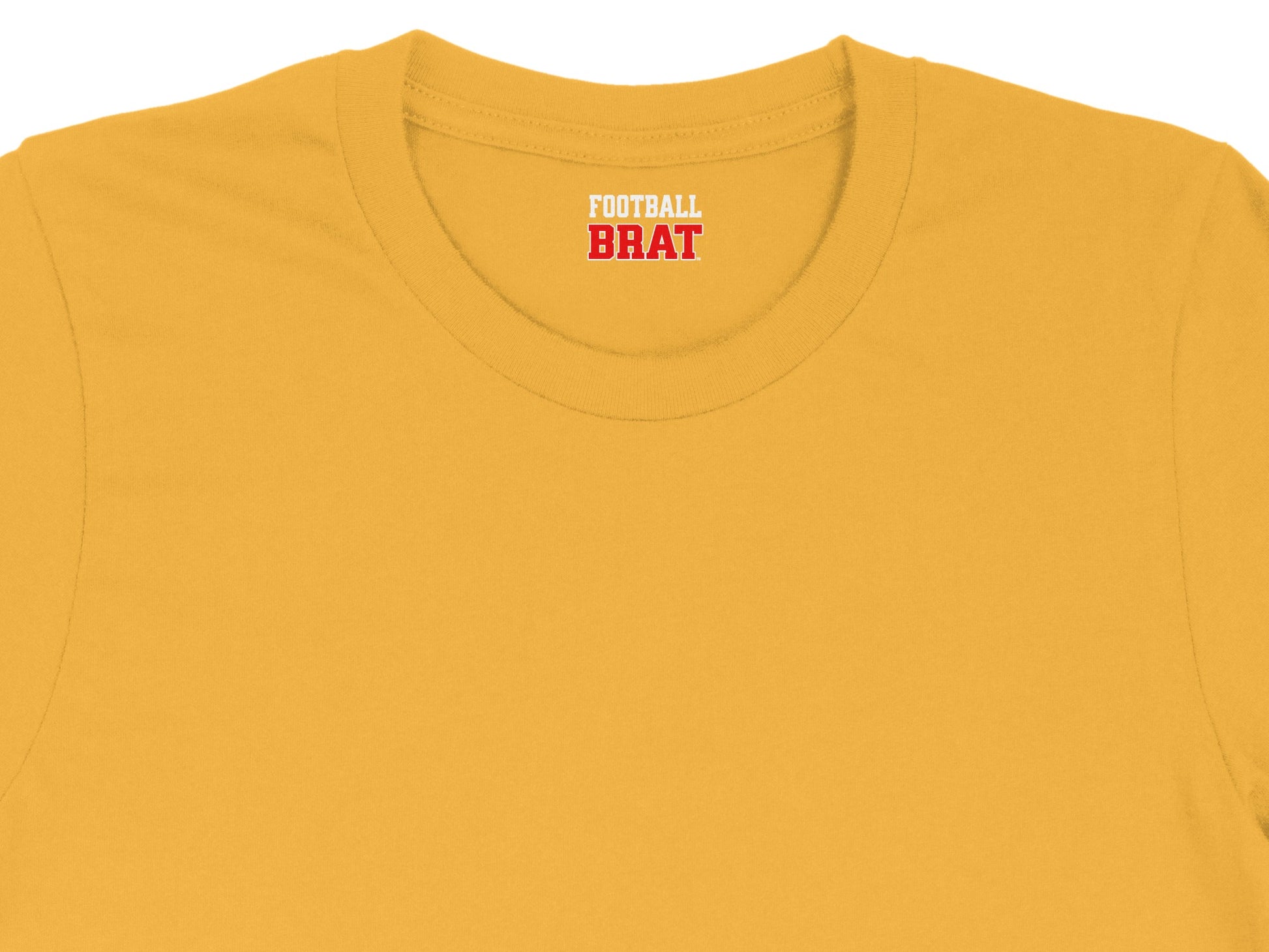 Football Brat Yellow Graphic Tee Shirt product type