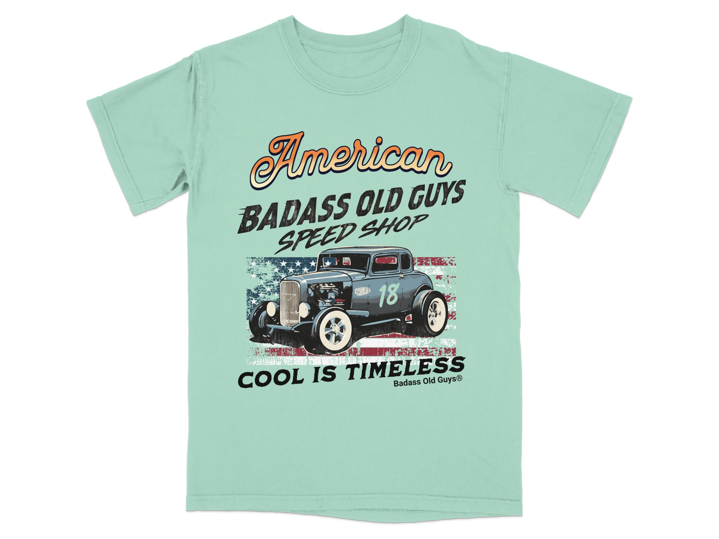 American Badass Old Guys Speed Shop COOL IS TIMELESS product type