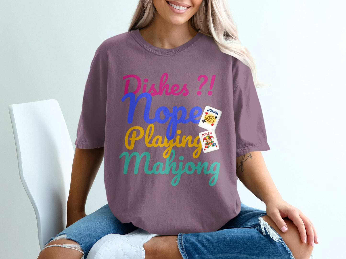 Dishes ?! Nope Playing Mahjong Joker product type