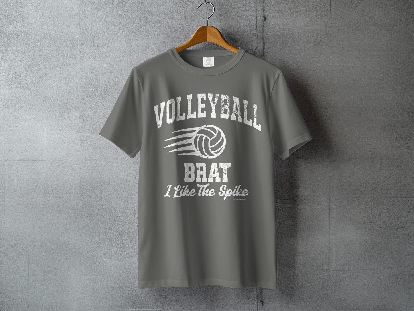 Volleyball Brat I Like The Spike Graphic T-shirt