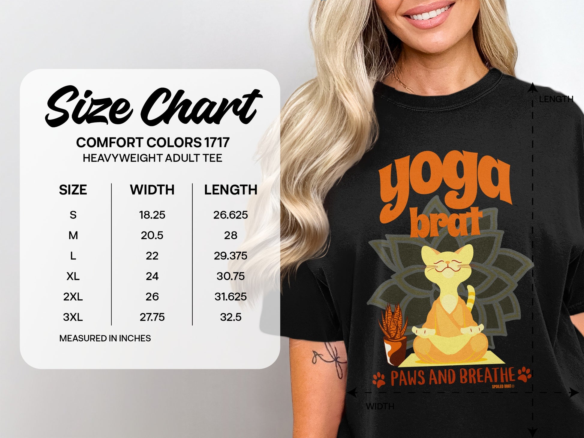 Yoga Brat Paws And Breathe Adult Tee product
