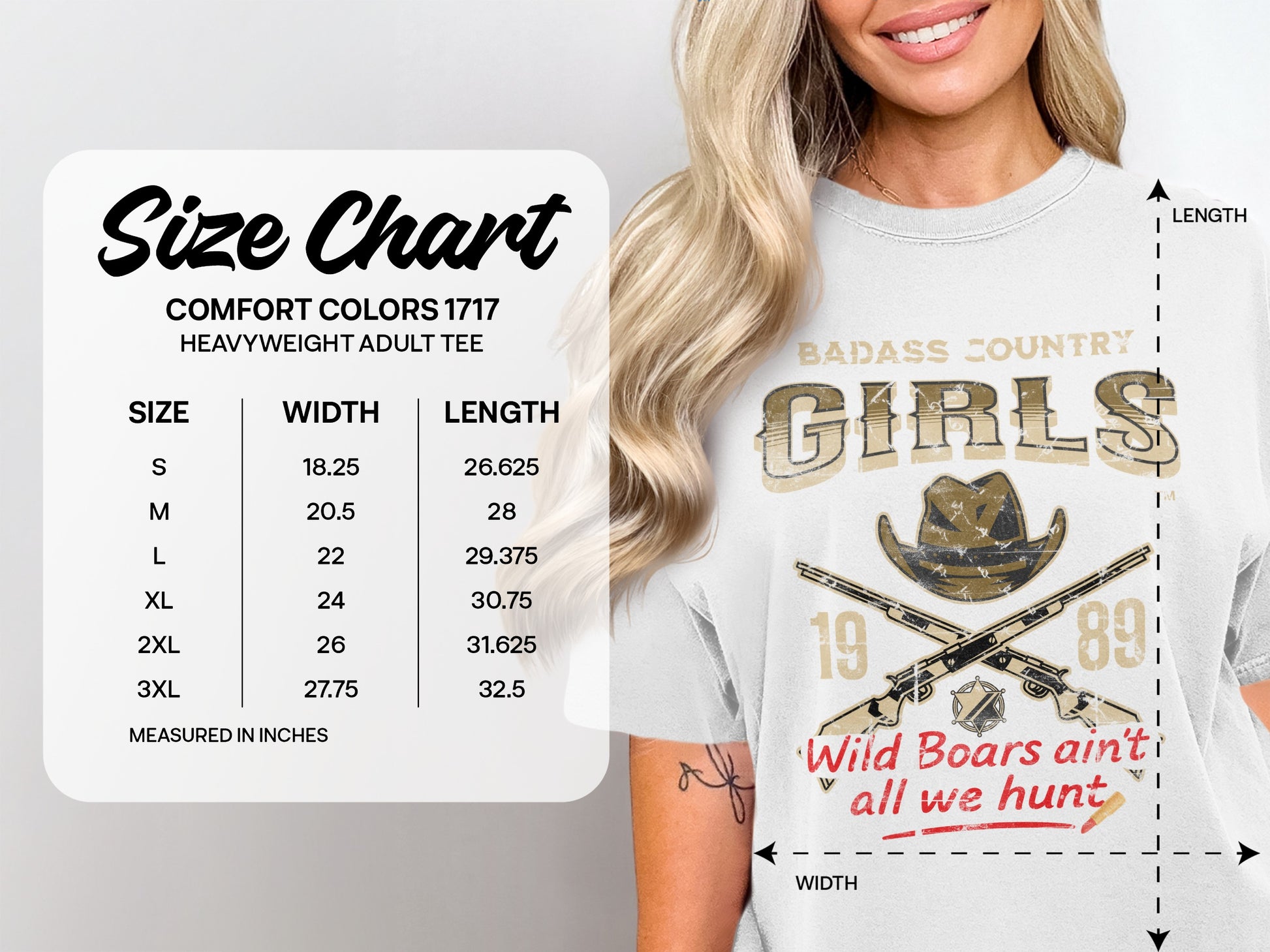Wild Boars Ain't All We Hunt Girls Adult Tee Product