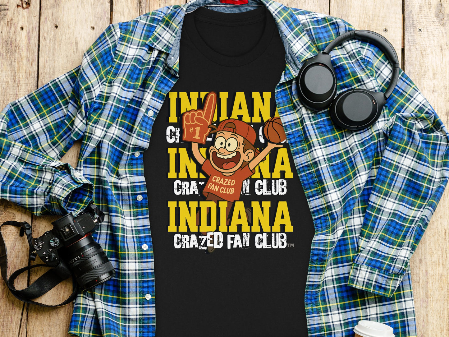 Indiana Crazed Fan Club Graphic T-Shirt product