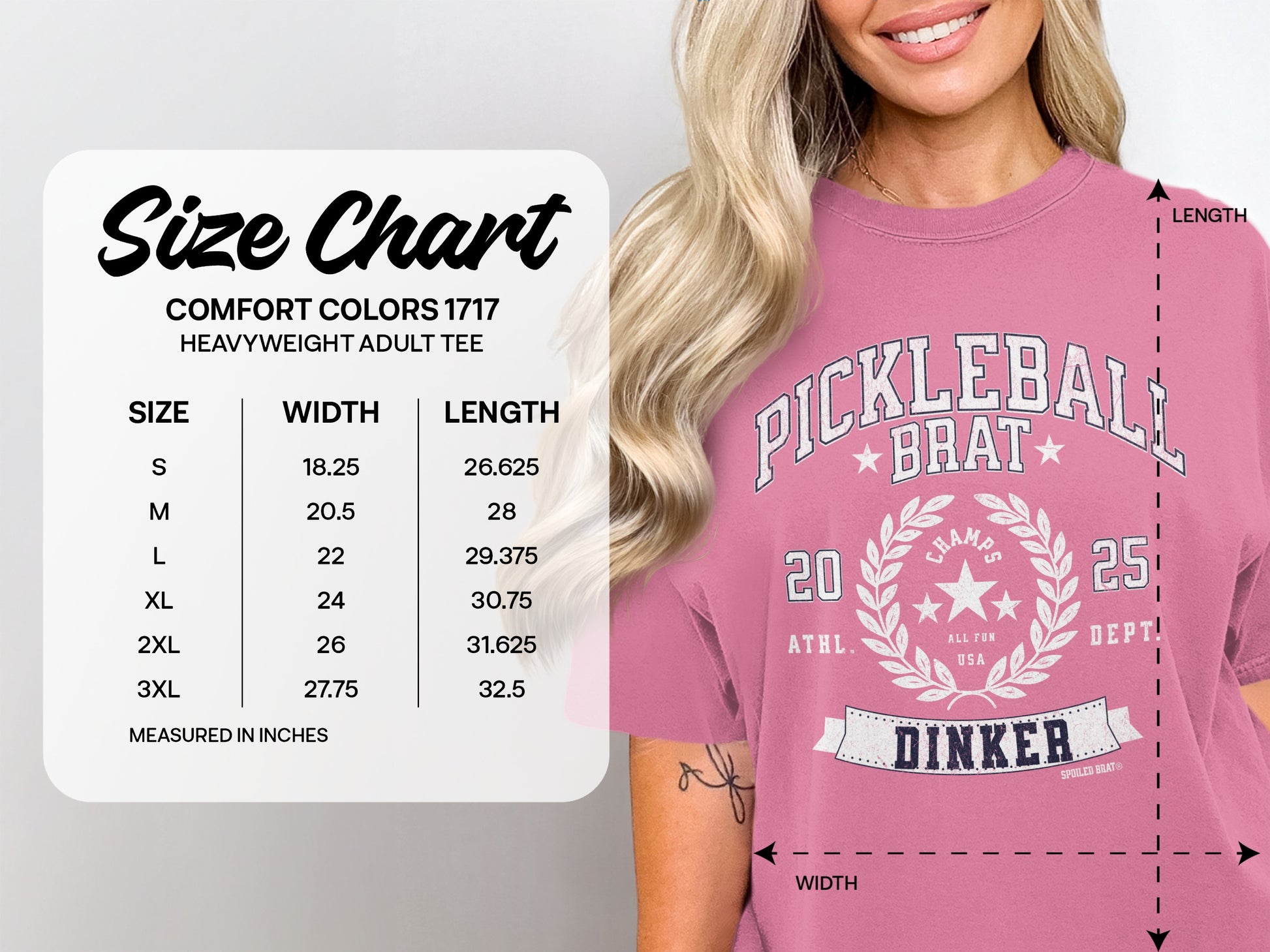 Pickleball Brat 2025 Dinker Heavyweight Adult Tee product
