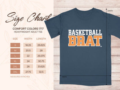 Basketball Brat Comfort Colors Tee Shirt product