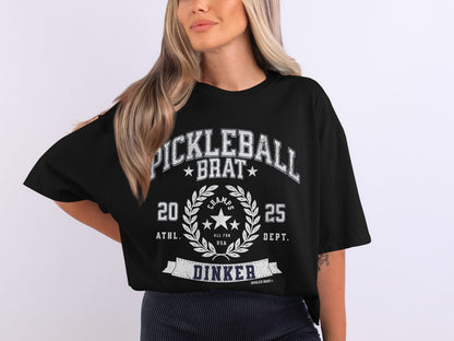 Pickleball Brat Dinker Graphic Tee Casual Shirt product type