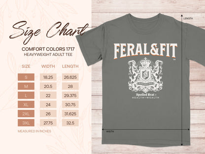 Feral & Fit Spoiled Brat Health Wealth Adult Tee product