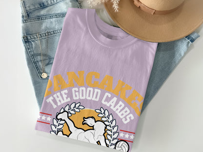 Pancakes The Good Carbs Graphic Tee Shirt product type
