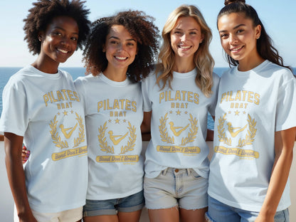 Pilates Brat Bend Don't Break Graphic Tee product