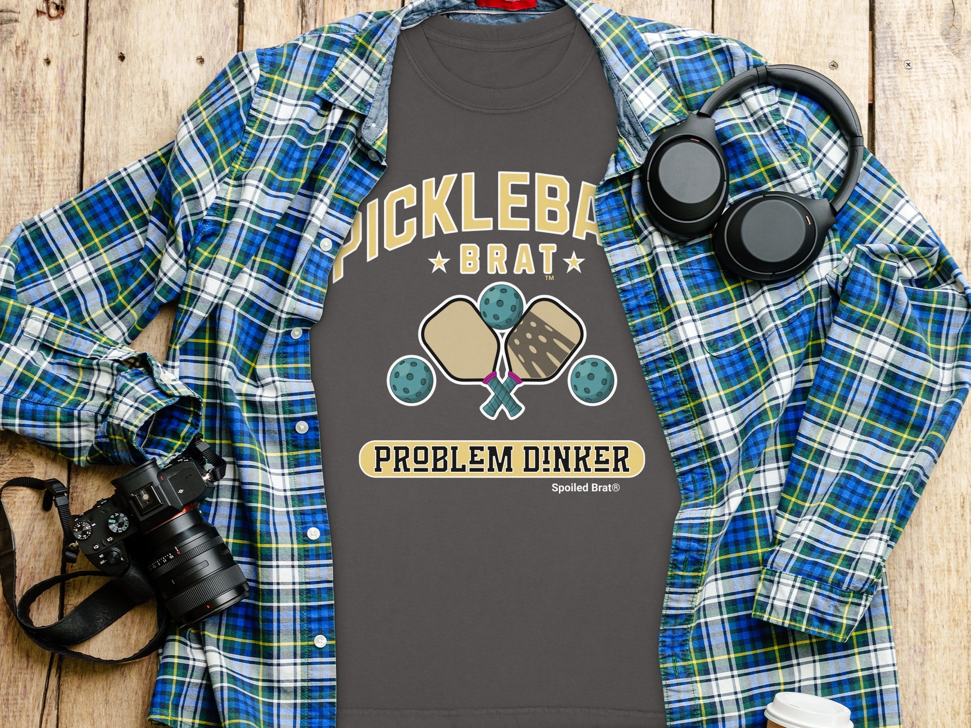 Pickleball Brat Problem Dinker Spoiled Brat T-Shirt