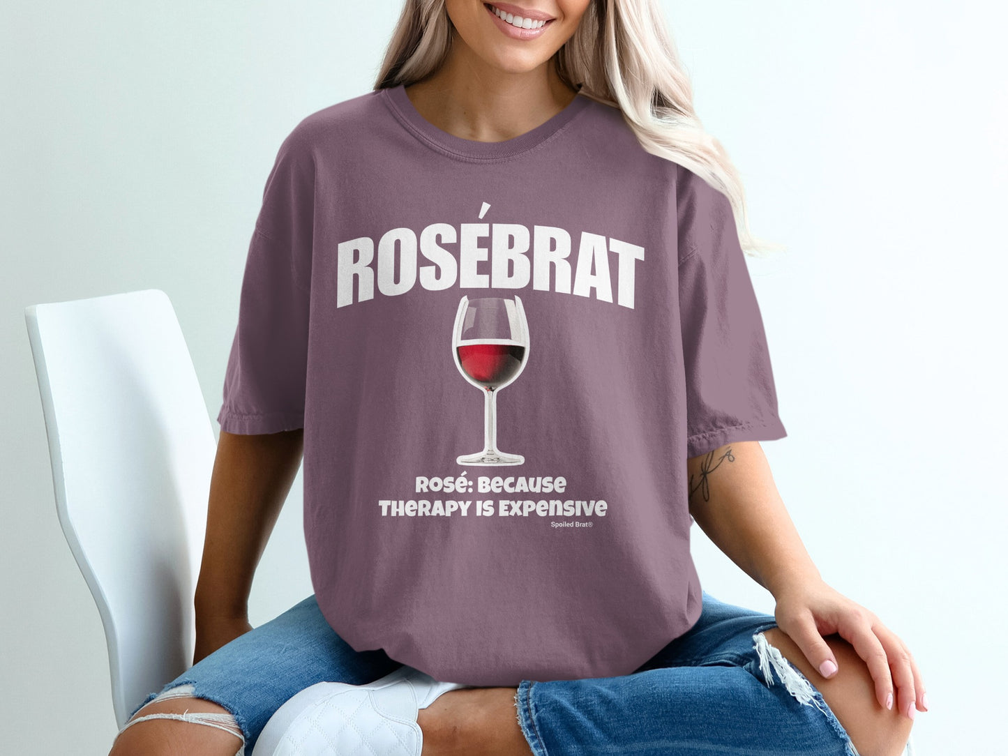 Rosé Brat Because Therapy Is Expensive Shirt