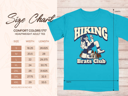 Hiking Brats Club Comfort Colors 1717 Heavyweight Tee