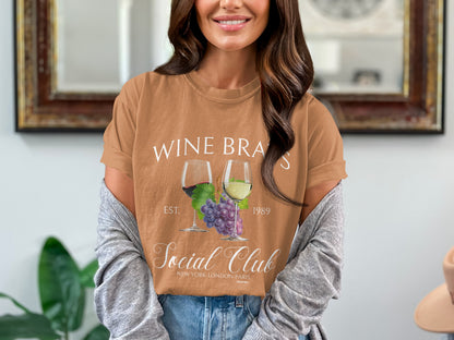 Wine Brats Social Club Graphic Tee Shirt product type