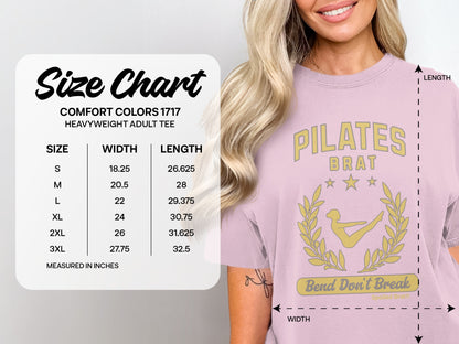 Pilates Brat Bend Don't Break Tee product type