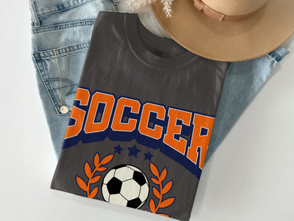 Stylish Graphic Soccer Print T-Shirt for Sports Fans