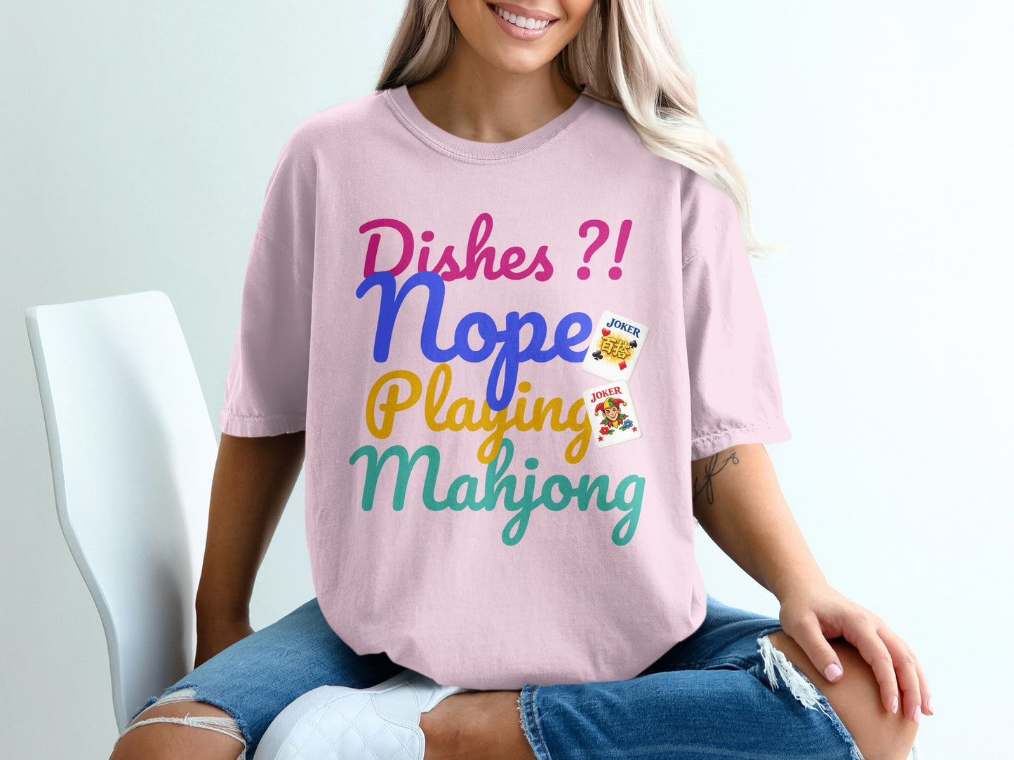Dishes ?! Nope Playing Mahjong Joker product type